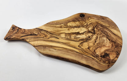 Handmade Olive Wood Cutting Board, Chopping Bread, Fruit, Meat 16 L x 8 W inch / 40 L x 20 W cm - oliviko