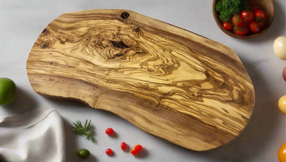 XL Handmade 100% Olive Wood Cutting Board 20 L x 8 W inch / 50 L x W 20cm - oliviko