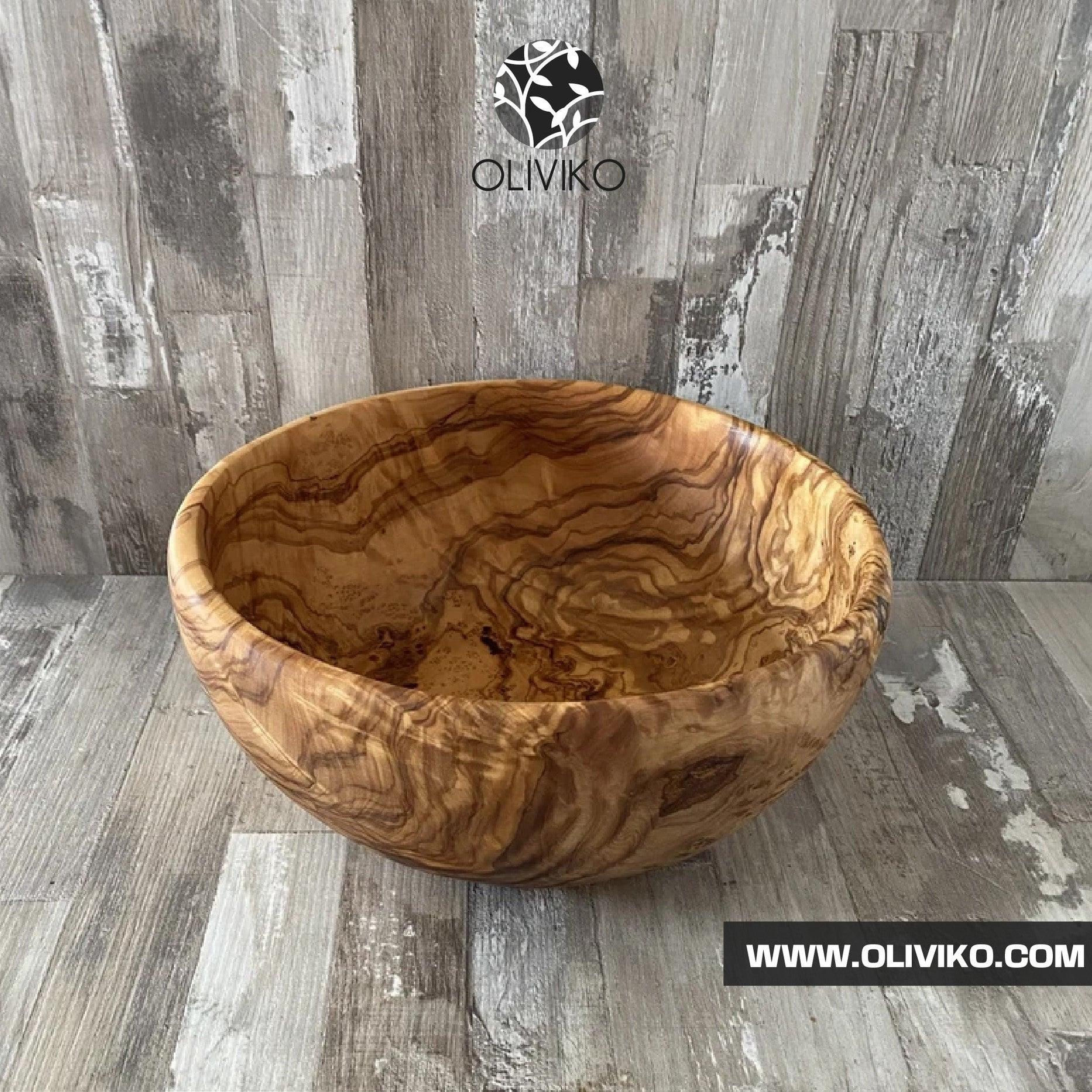 Copy of OLIVIKO 100% Handmade Olive Wood Bowl, salad Bowl, snack Bowl 8 inch Bowl - oliviko