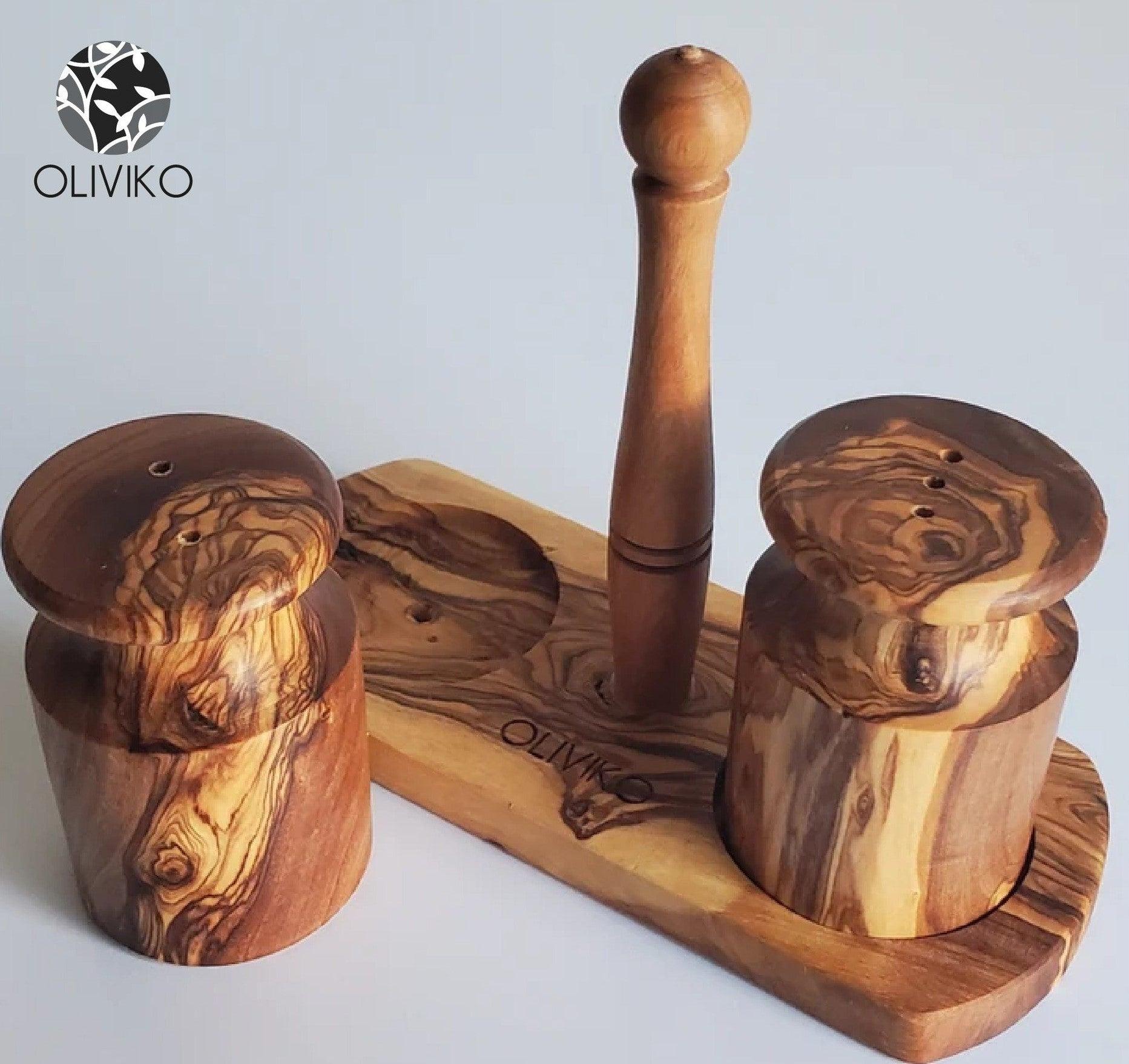 Handmade Olive Wood Salt and Pepper shaker - oliviko