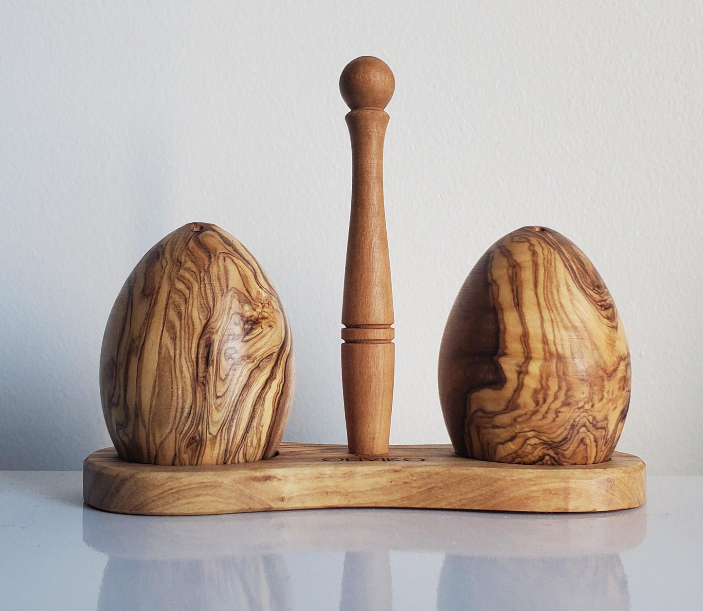 Olive Wood Egg Holder