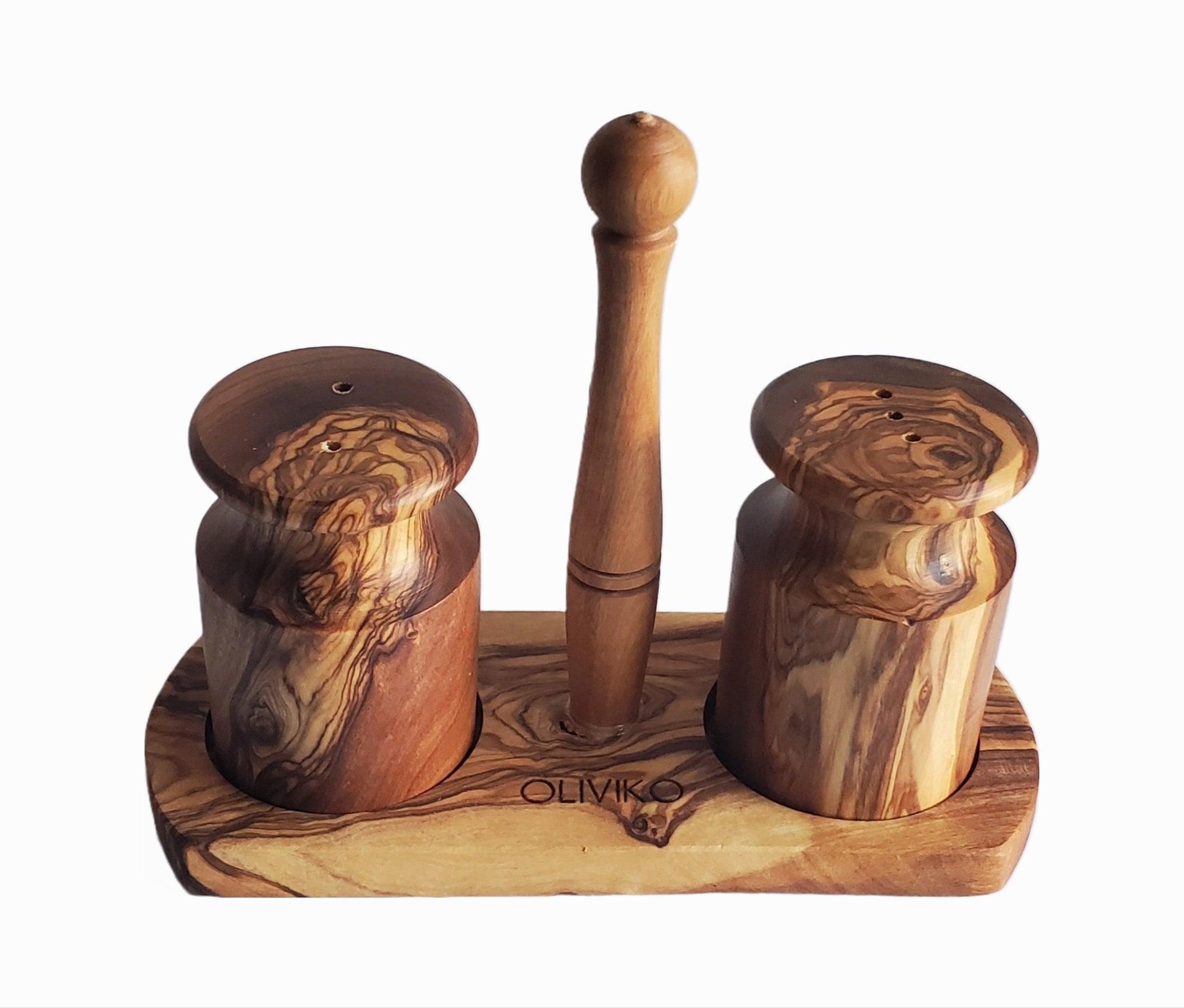 Handmade Olive Wood Salt and Pepper shaker - oliviko